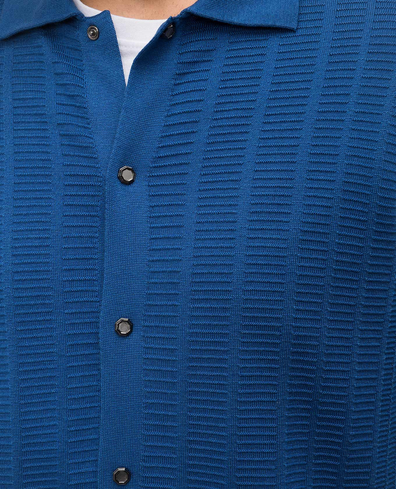 

Blue cardigan with silk Stefano Ricci
