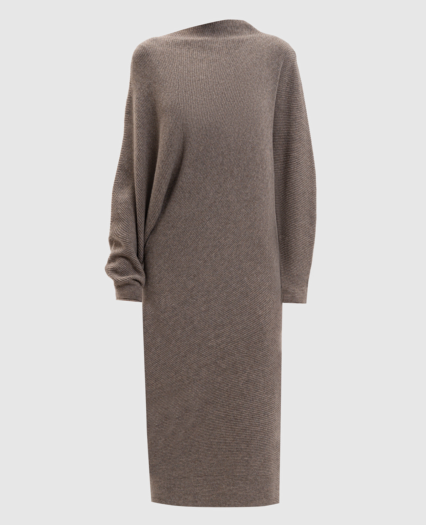 Brown dress with cashmere Agnona