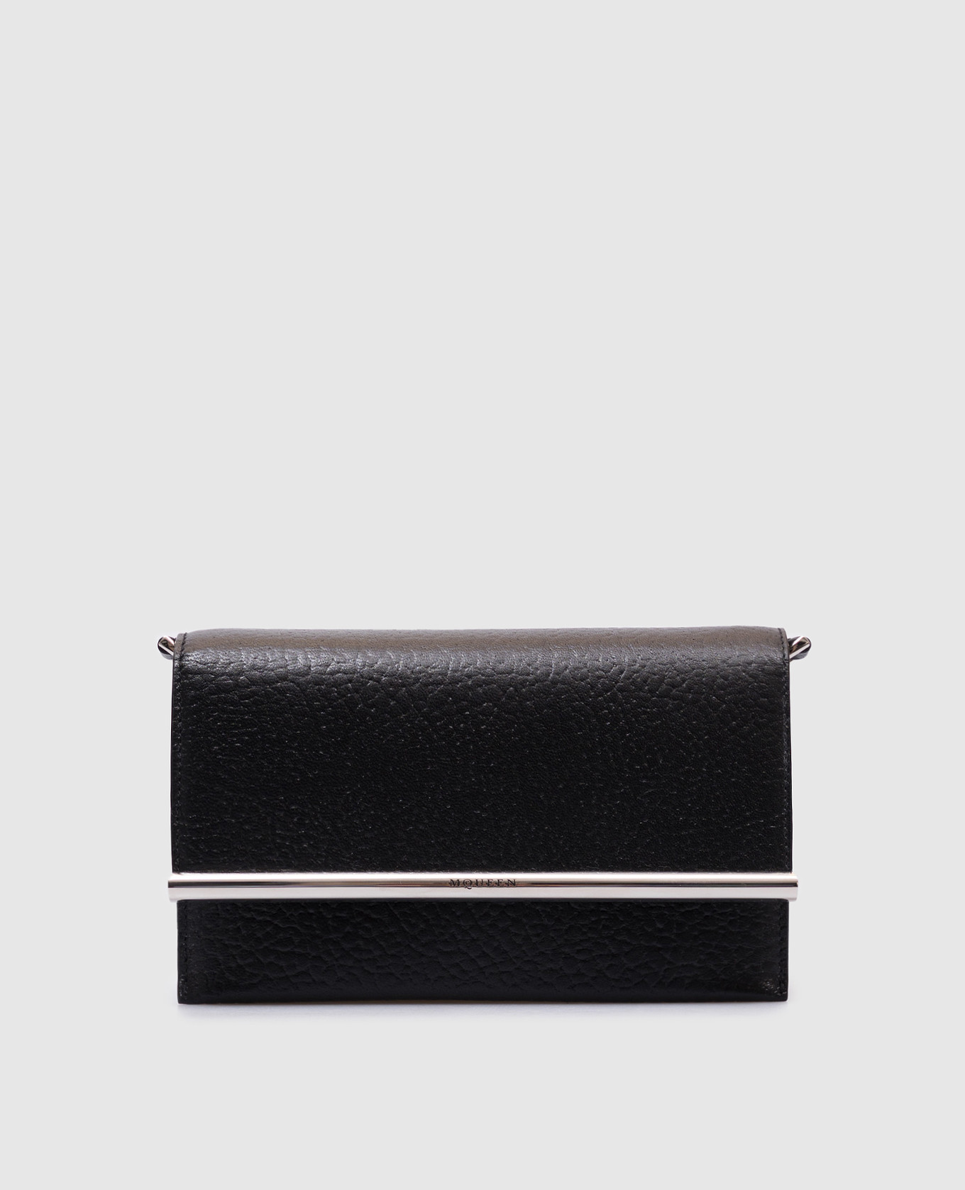 

Black leather cross-body bag with logo Alexander McQueen