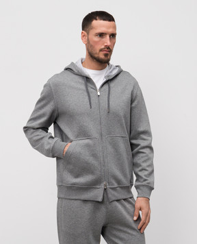 Brunello Cucinelli Grey melange sports jacket MM8319069G
