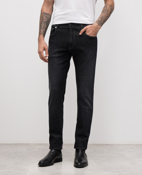 Doriani Cashmere Gray jeans with a worn effect P125ZIPF19T18
