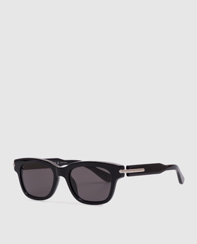 Alexander McQueen Black City T-Bar Sunglasses 821685J0749