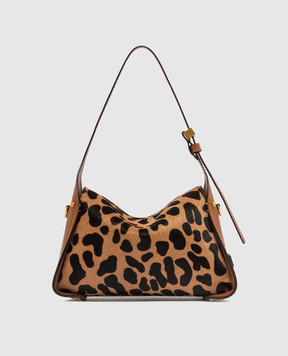 Gianni Chiarini Brown leather Penelope bag with animal print BS11869CAVPRCK