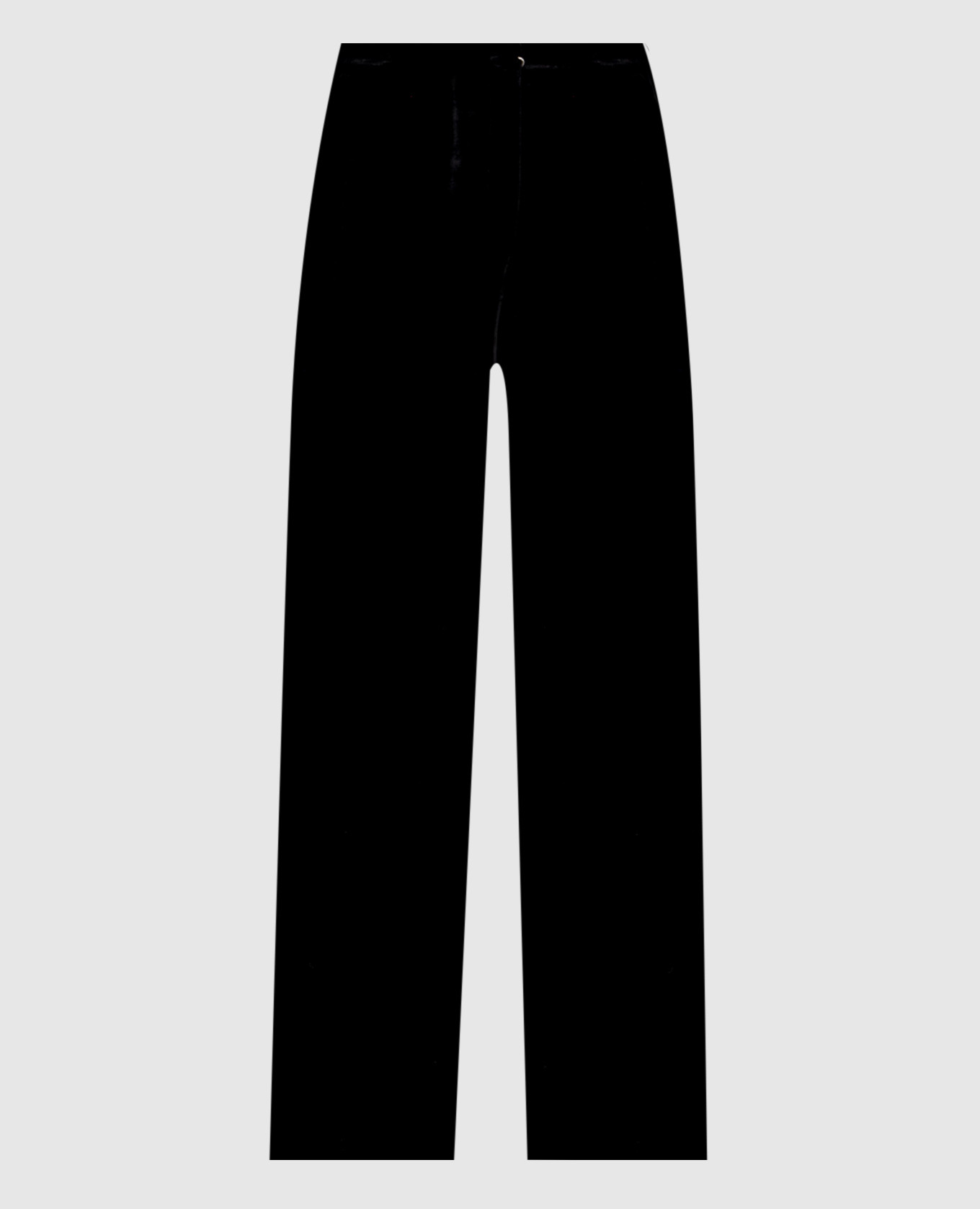 

Oliver black velour pants with silk Momoni