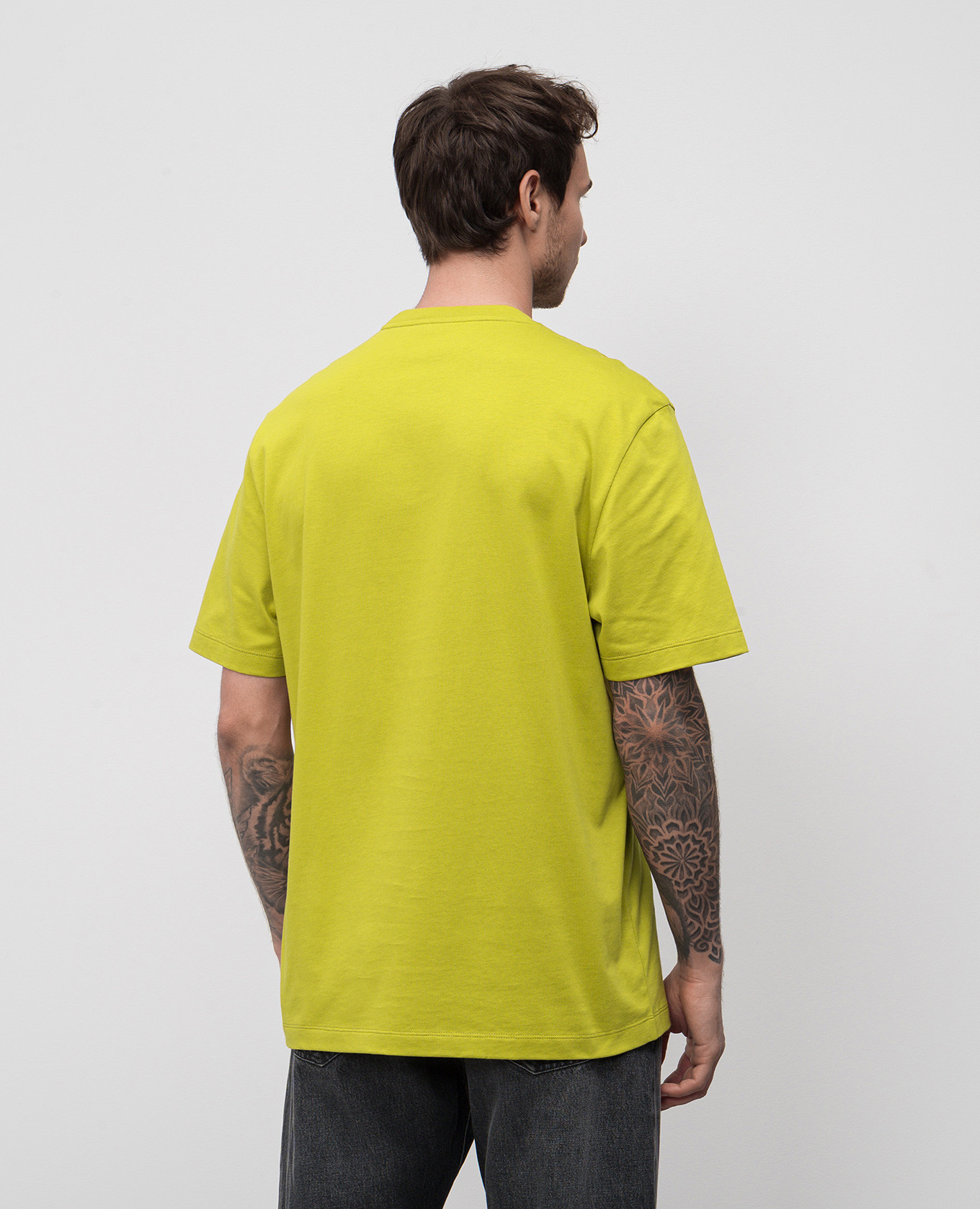Green T-shirt with Medusa emblem embroidery Versace 4