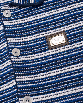 Dolce&Gabbana Children's blue striped shirt L4KWG9JBCF8