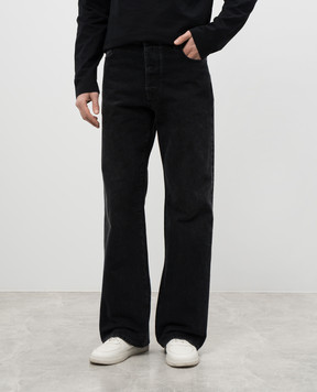 Off-White Grey jeans with logo OMYA18JS25DEN005