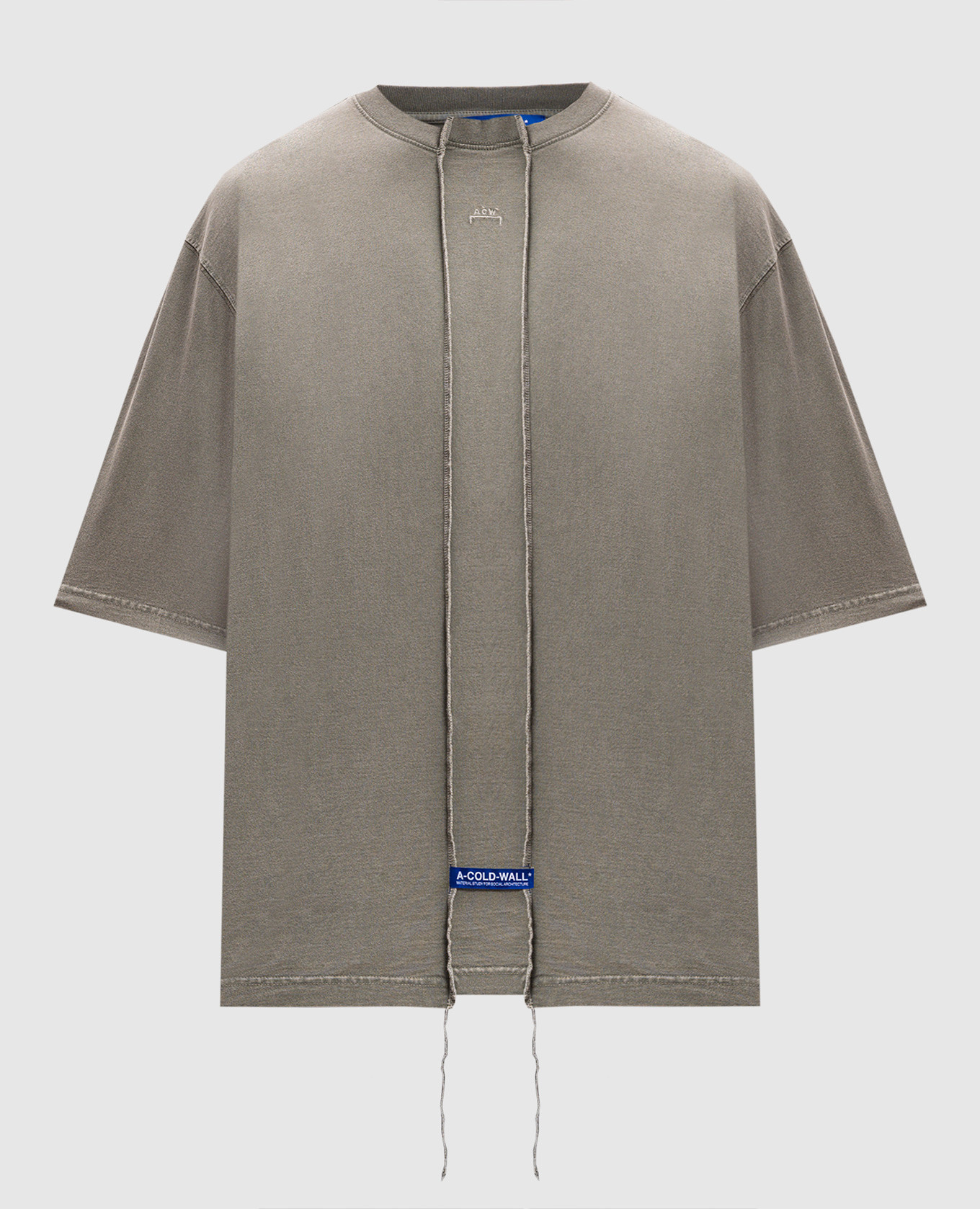 Fracture t-shirt in khaki with logo embroidery a cold wall