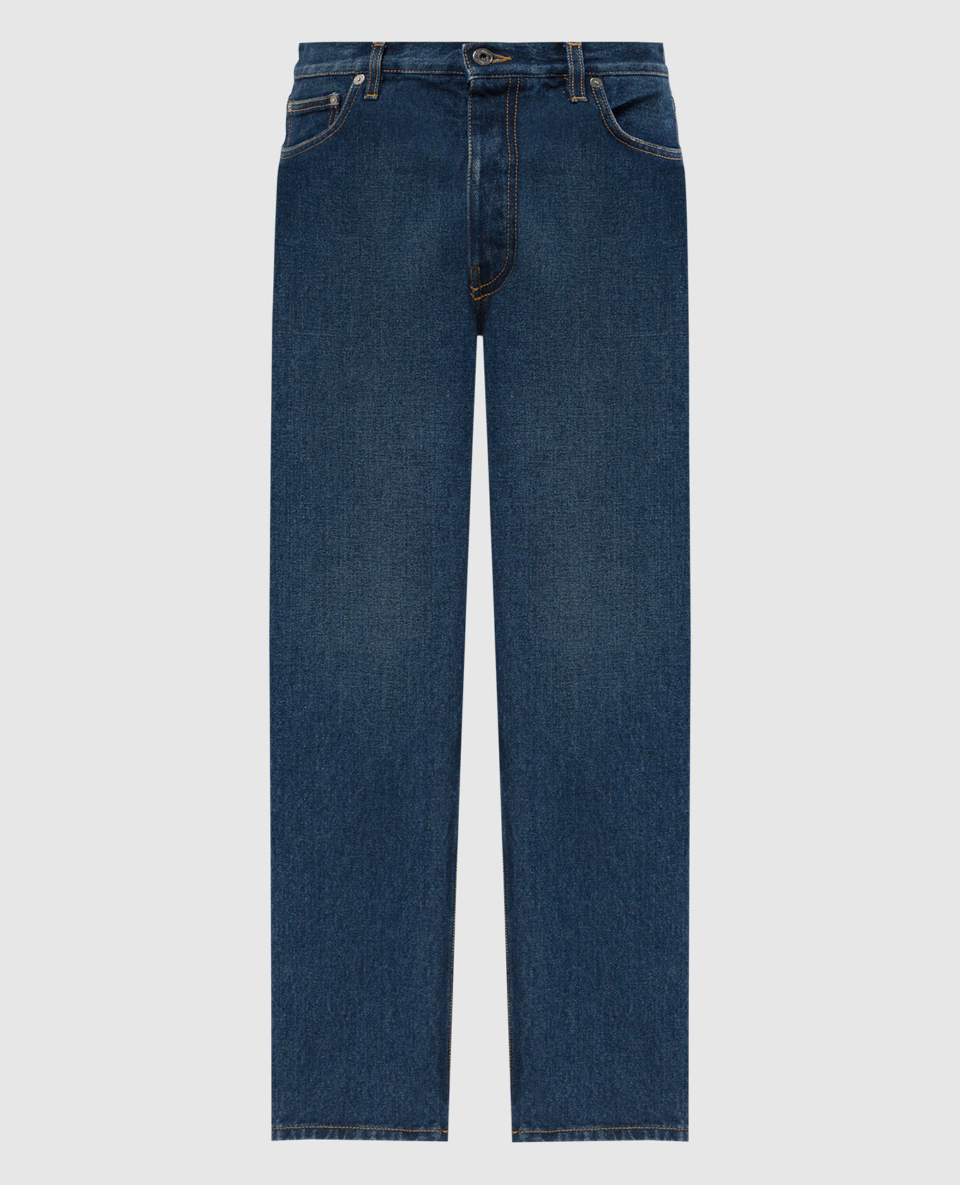 Blue jeans with logo patch Off-White