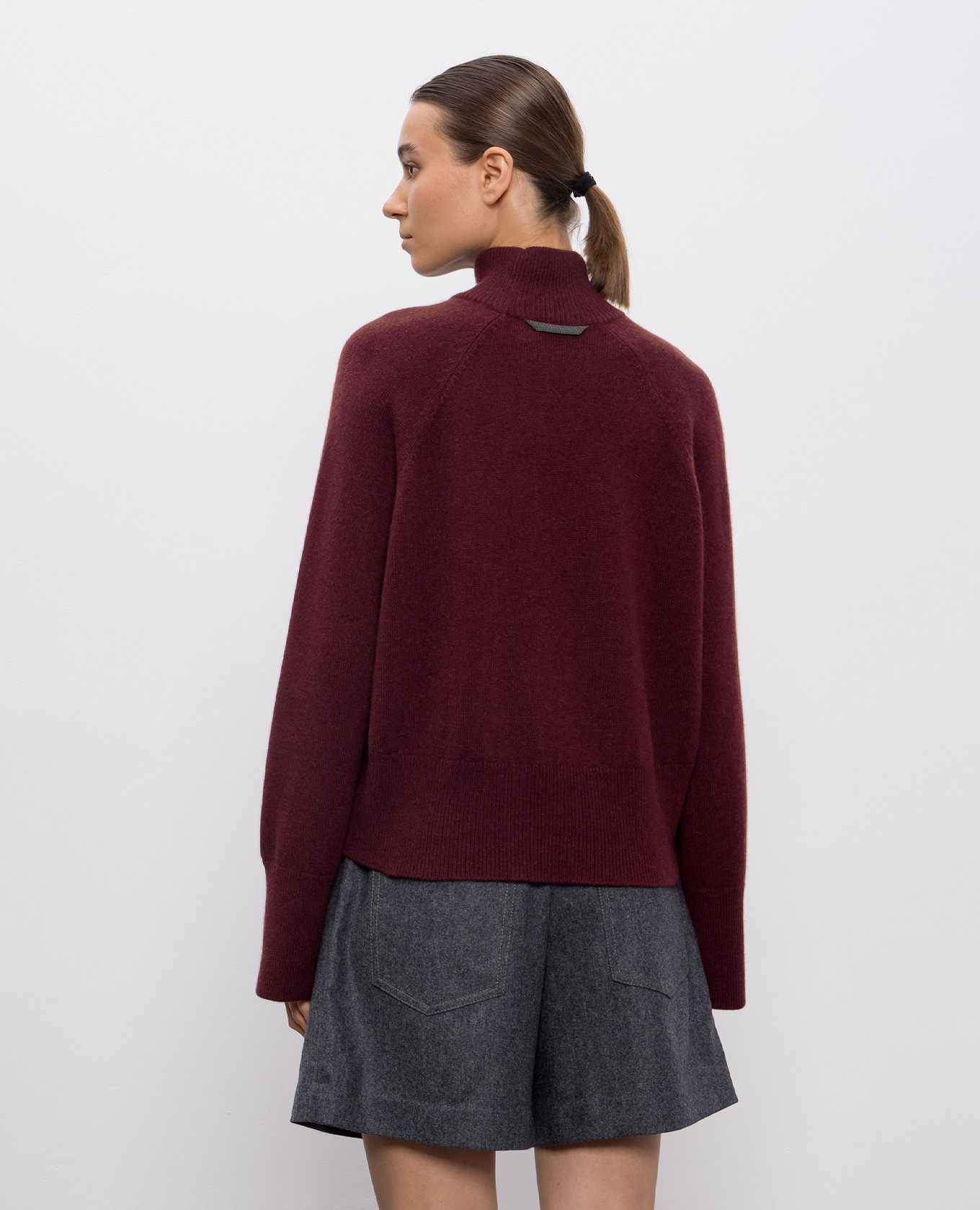 

Burgundy cashmere sweater Brunello Cucinelli