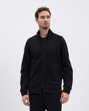 Moncler Black sports jacket with logo patch K20918G0001289AZY