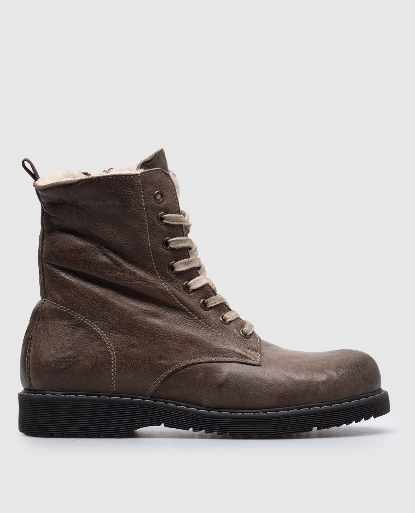 

Children's brown leather boots with fur Zecchino D'oro