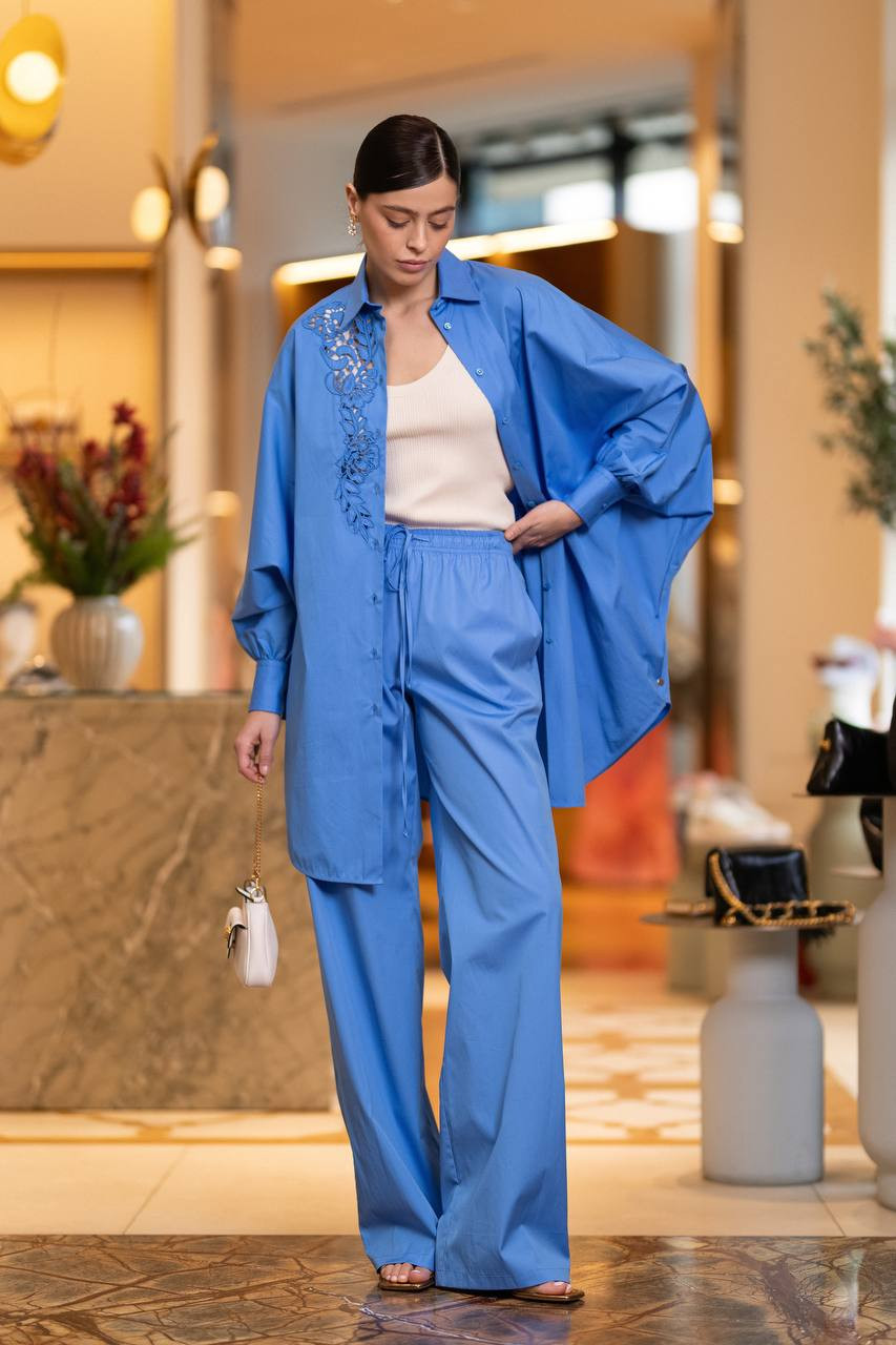 

Blue pants Ermanno Scervino, Light blue