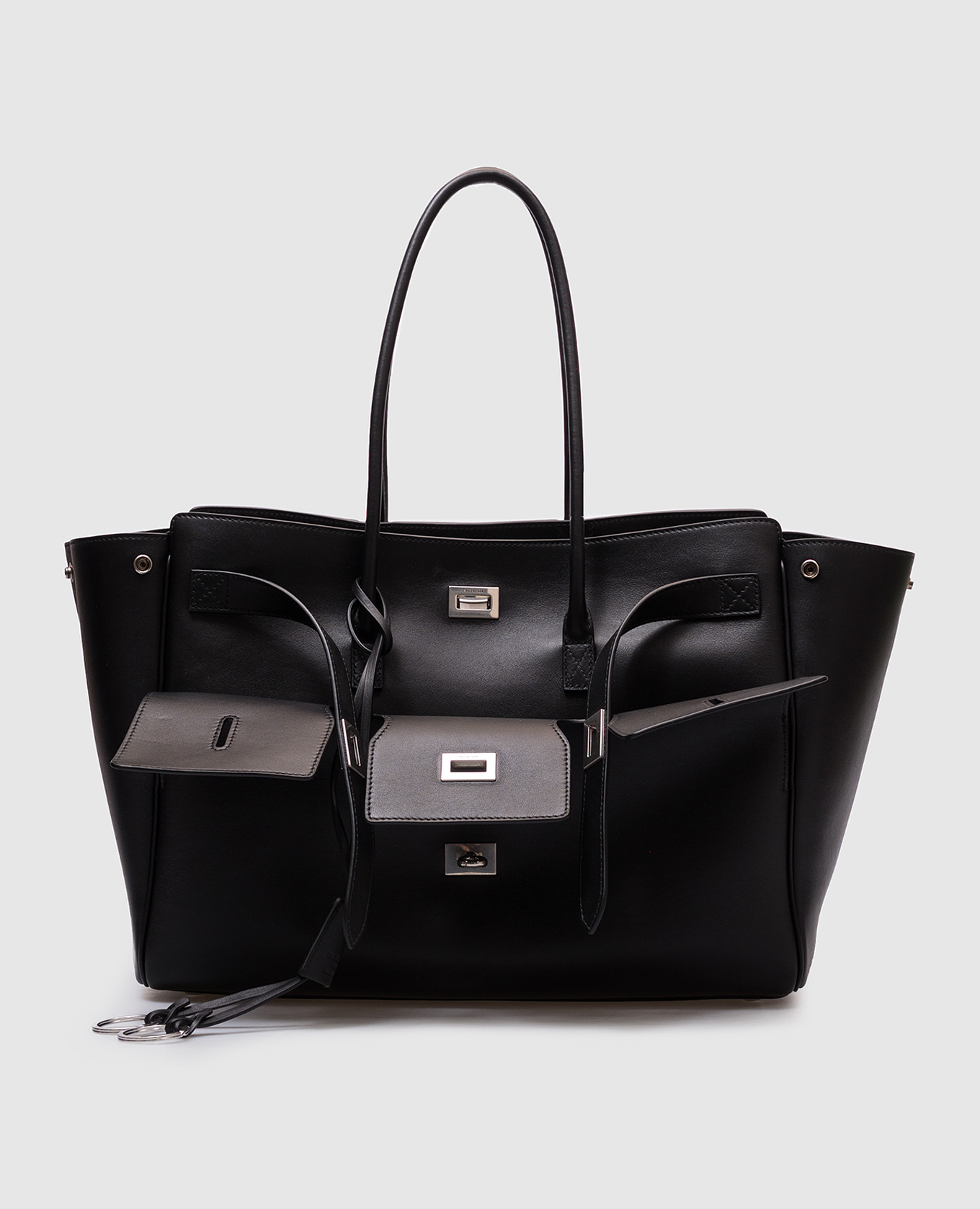 

Bel Air Carry All Black Leather Tote Bag Balenciaga