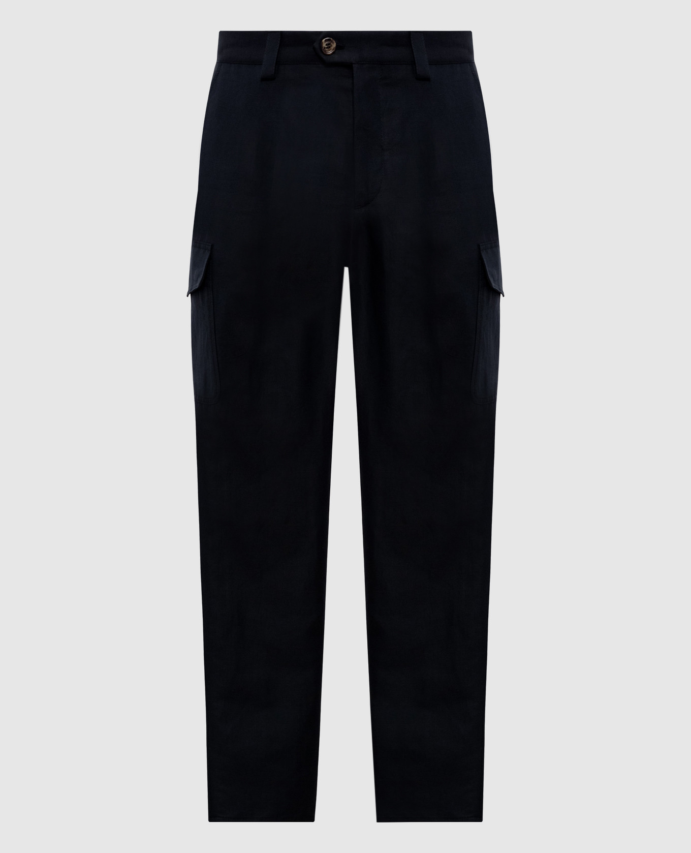 

Black cargo with linen Brunello Cucinelli