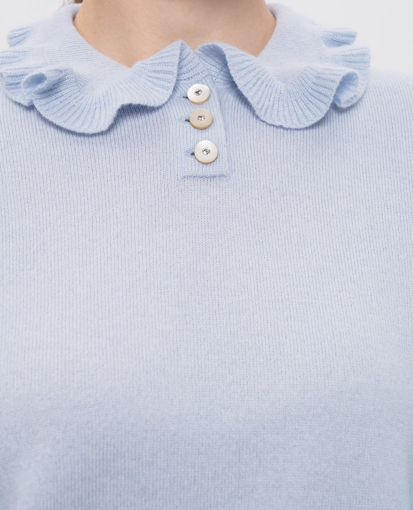 Blue cashmere sweater Valentino 5