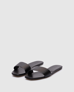 Lou Lou Studio DINA black leather flip-flops DINA