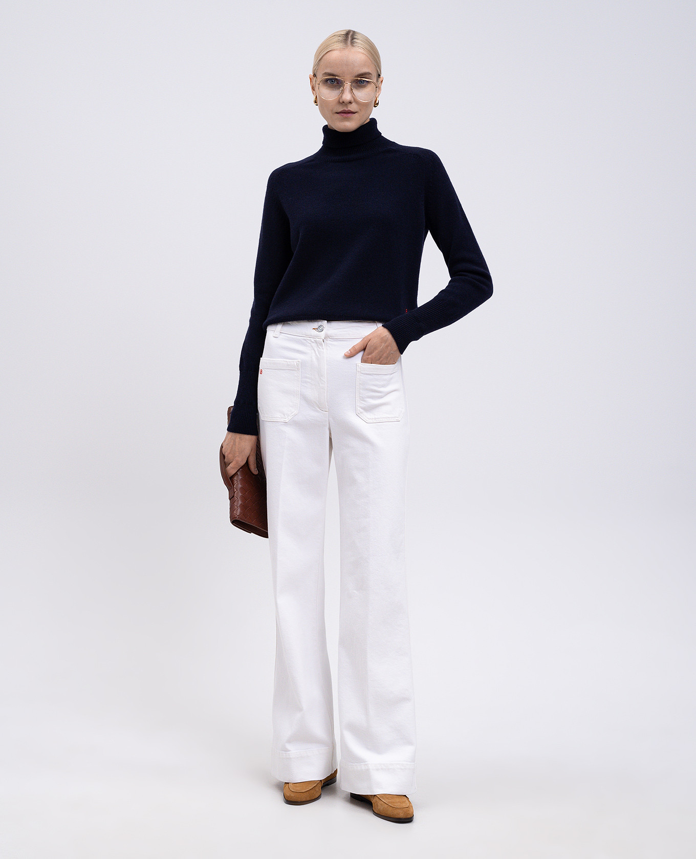 

Alina white flared jeans Victoria Beckham