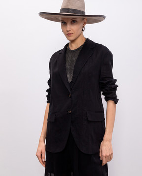Brunello Cucinelli Gray necklace with monil chains MCOW9G315