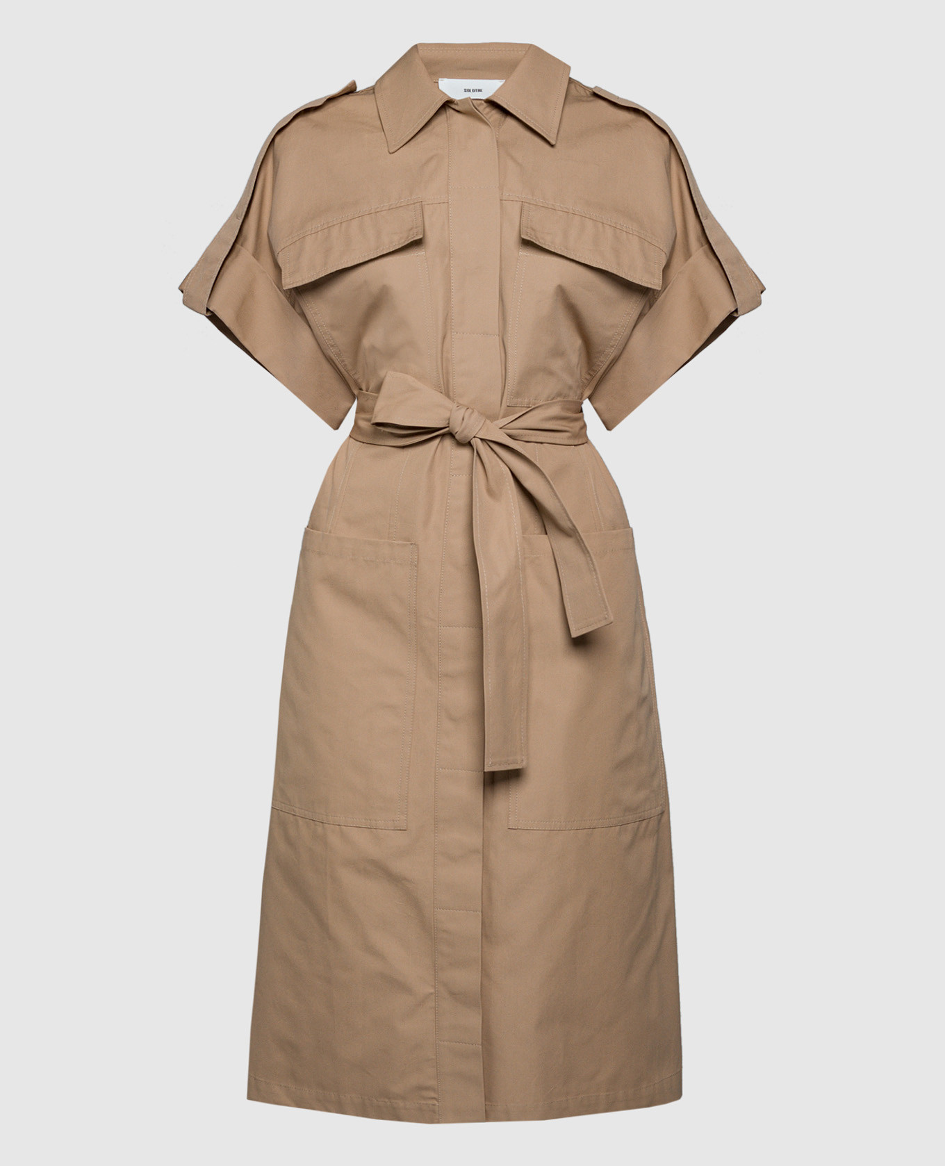 

Beige shirt dress Solotre