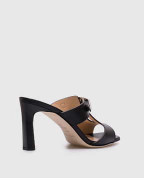 Sergio Rossi Nora black leather mules B11971MMVT06
