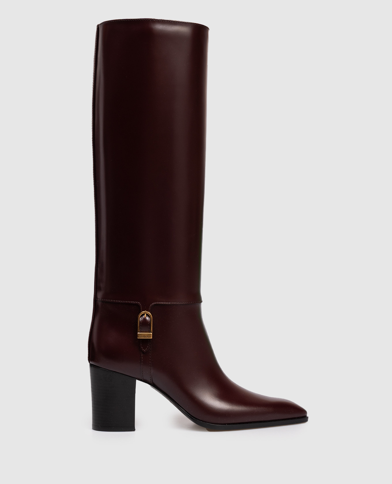 Burgundy leather boots JULIA