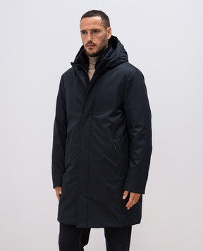MooRER Blue down jacket VANNES VANNESADS