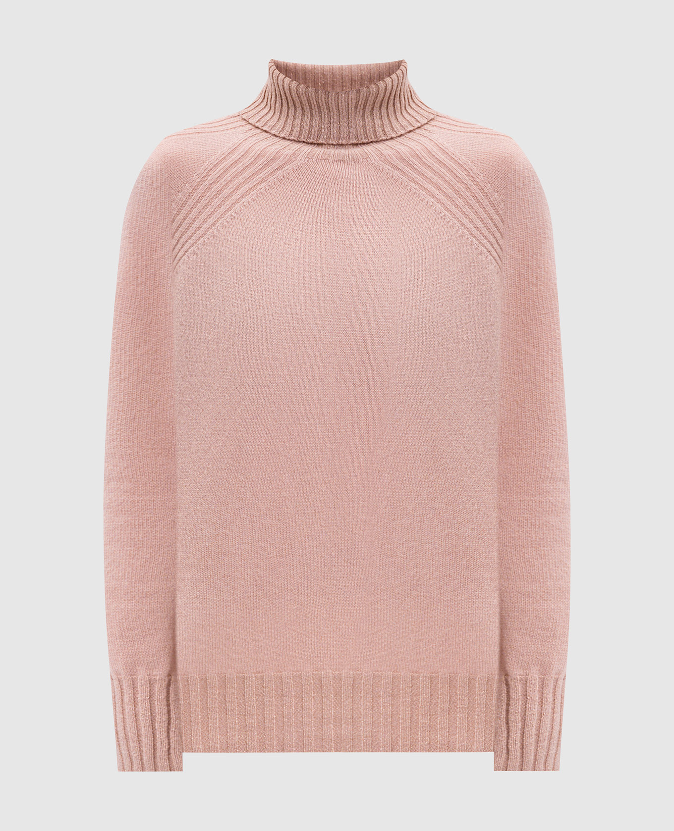 Pink wool and cashmere sweater with lurex Twinset
