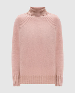 Twinset Pink wool and cashmere sweater with lurex 252TP3582