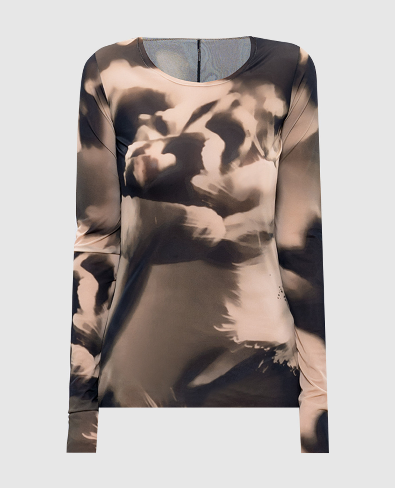 

Green blouse in an abstract print Masnada