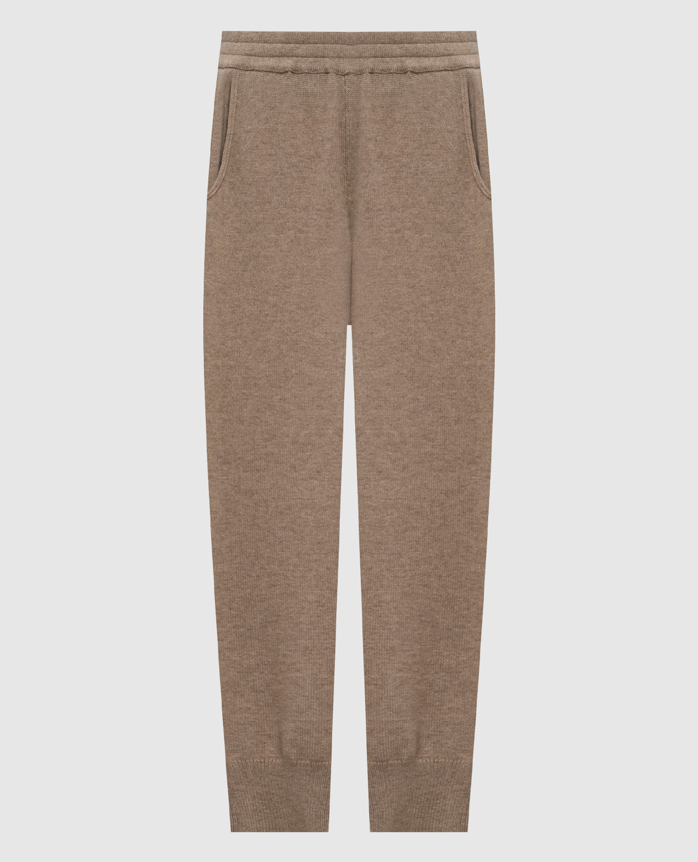 Beige cashmere joggers Brunello Cucinelli