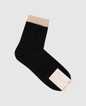 Story Loris Children's black socks with lurex 02943H78