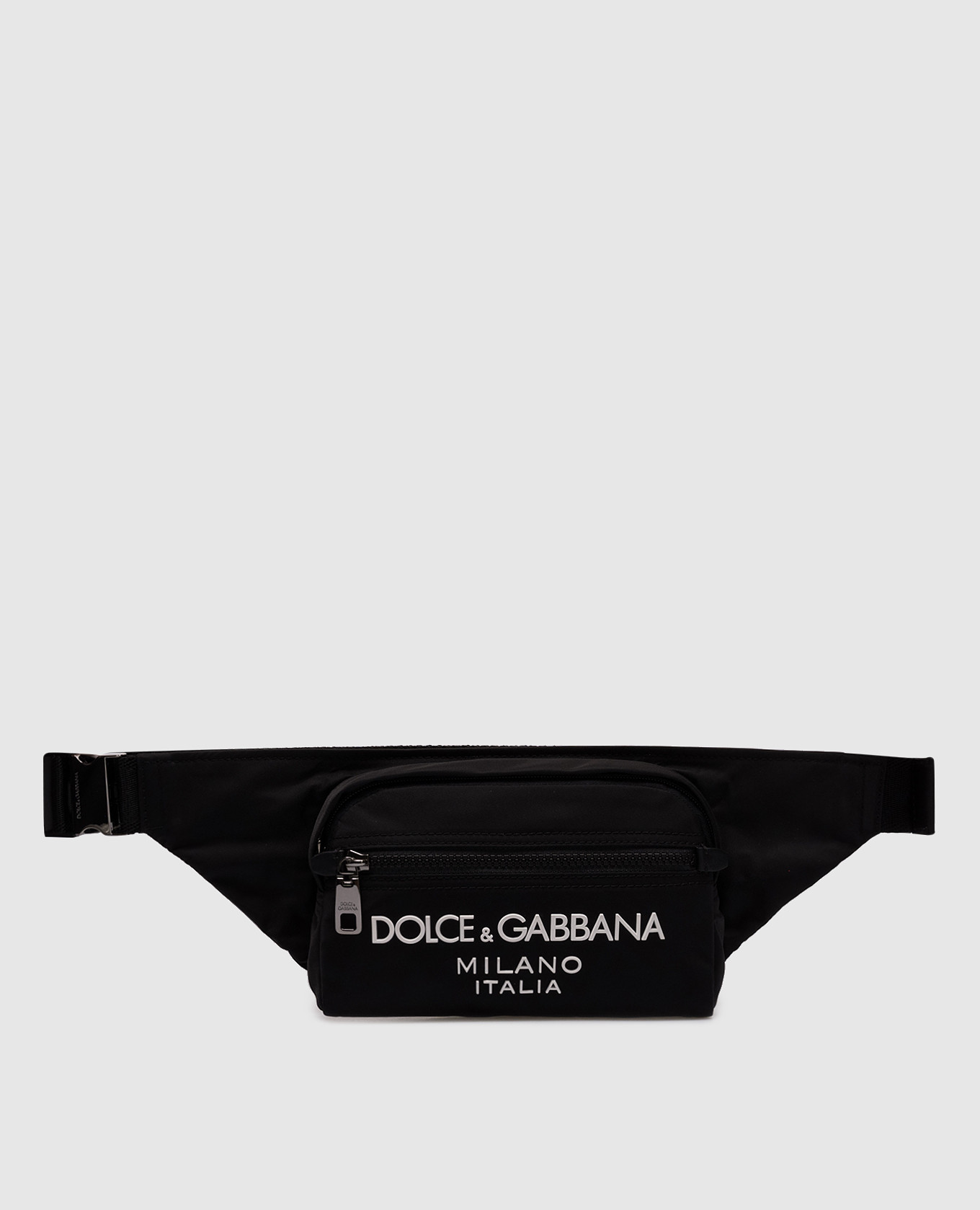 

Black waist bag with textured logo Dolce&Gabbana