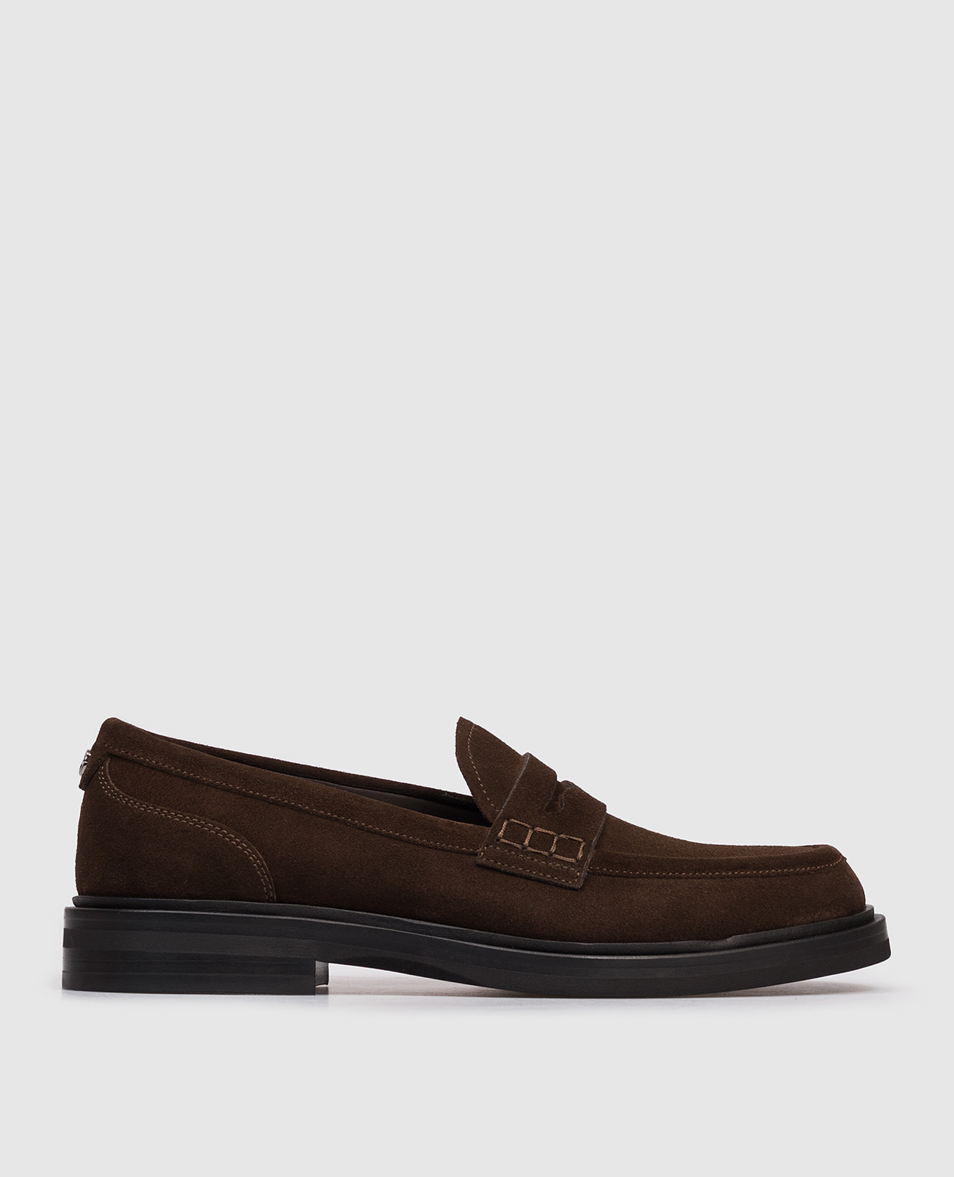 

Brown suede loafers with monogram logo Dolce&Gabbana