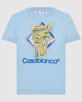 Casablanca Blue Diamond Column T-shirt WPS25JTS02003