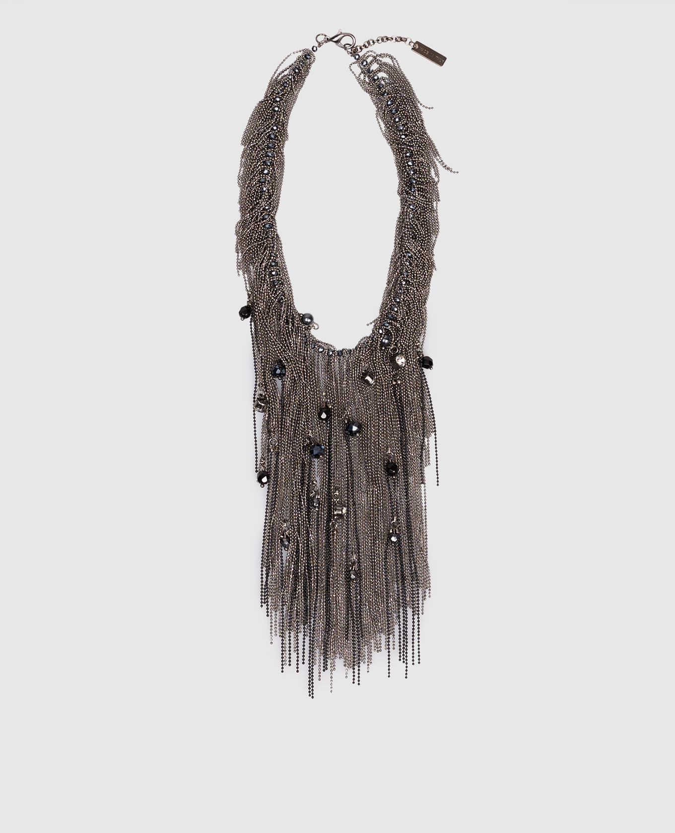 

Gray necklace with chains and beads Peserico, Grey