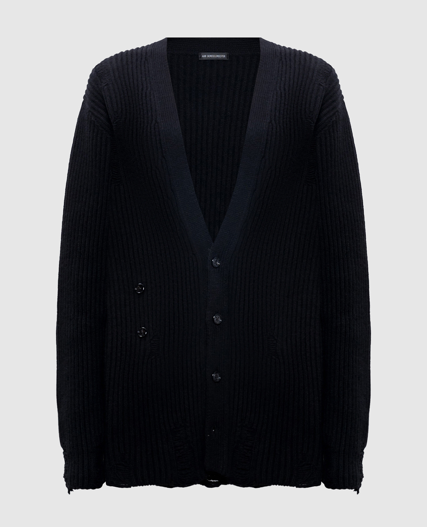 

Tindra black wool cardigan Ann Demeulemeester, Черный