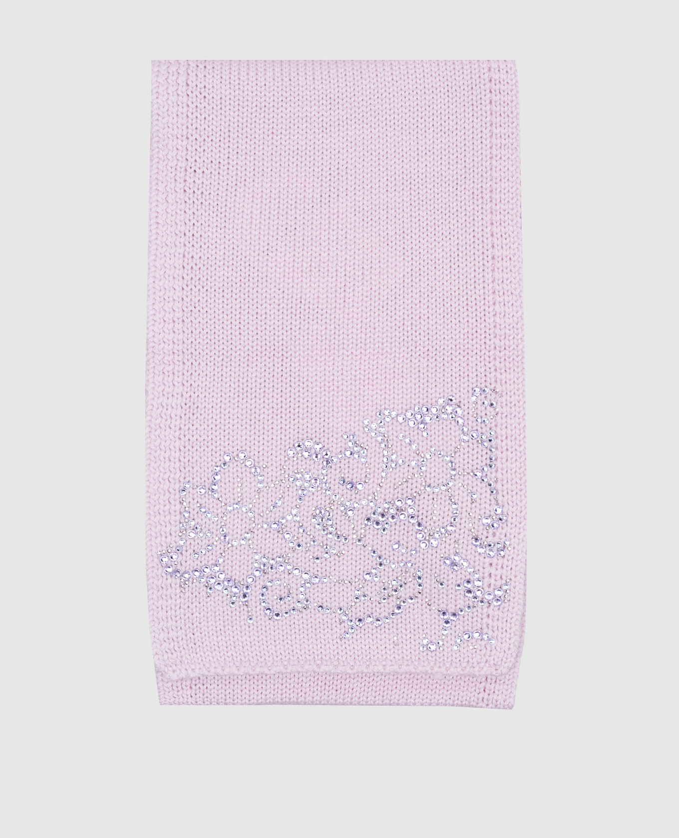 

Children's pink scarf made of wool with crystals Il Trenino
