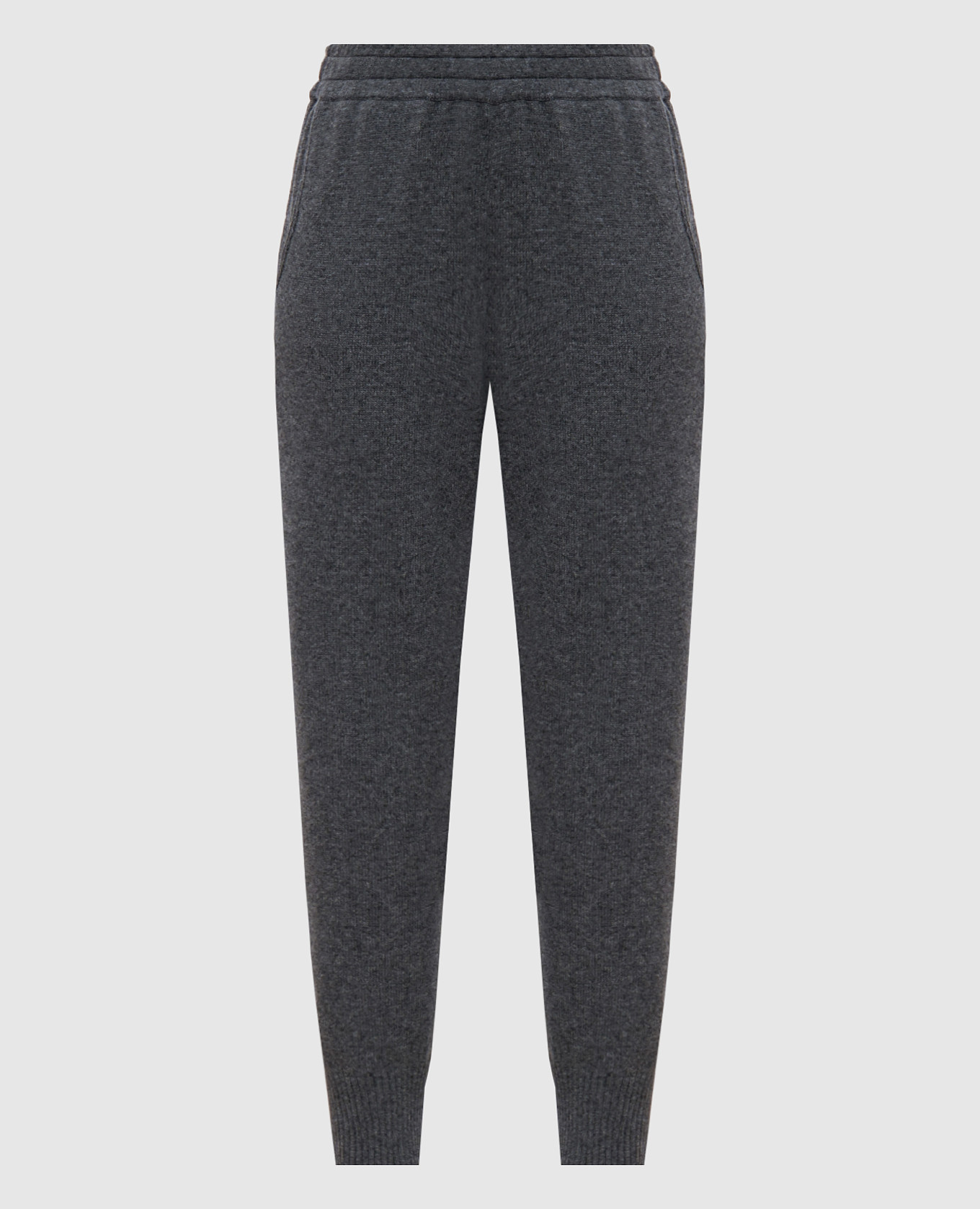 

Gray wool, cashmere and silk joggers Brunello Cucinelli, Серый