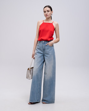 Twinset Blue jeans with a worn effect 251TT2260