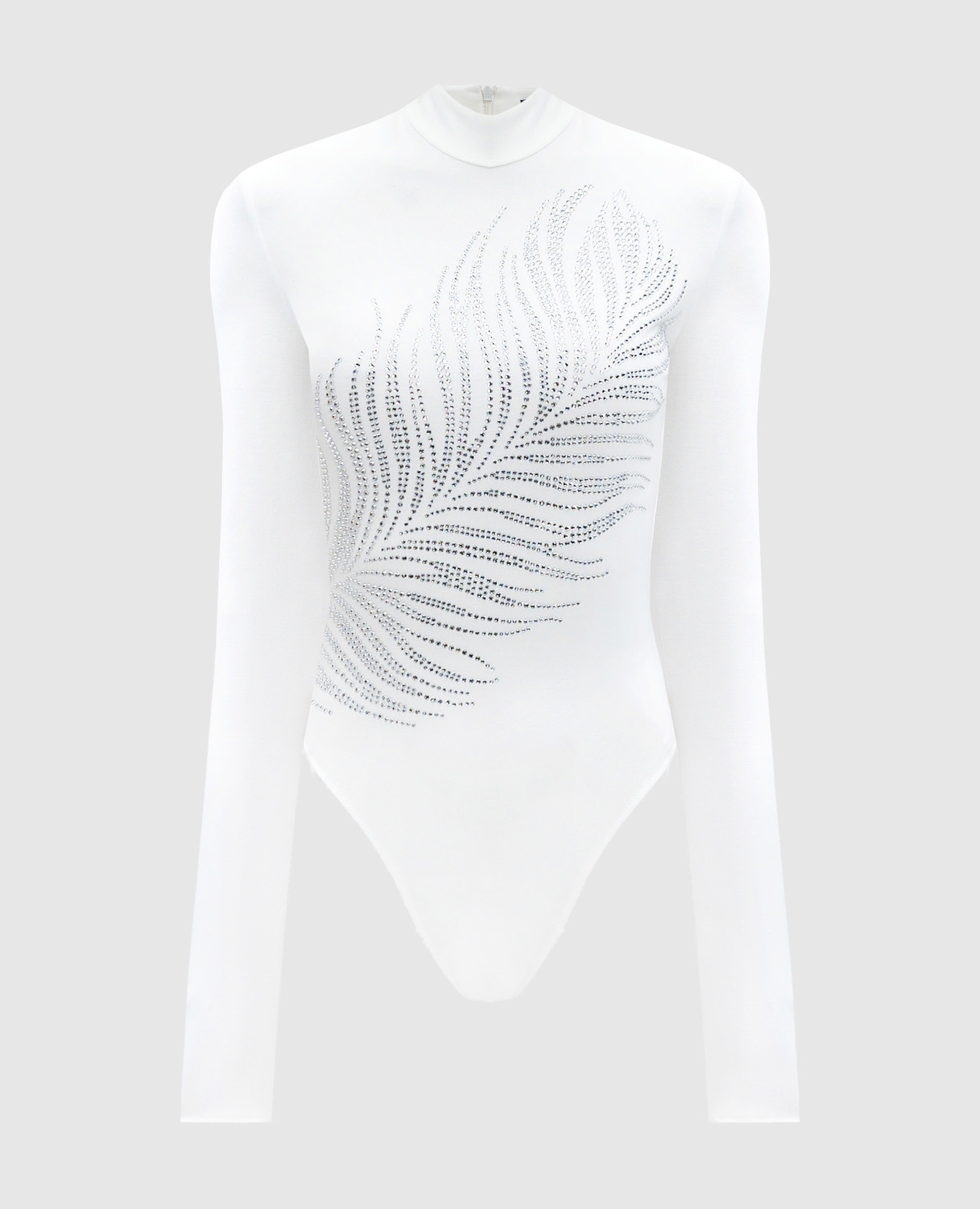 

White bodysuit with crystals David Koma