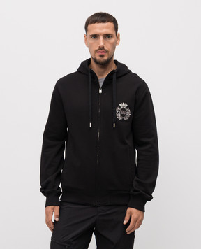 Dolce&Gabbana Black sports jacket with logo G9BGDZG7PJ7