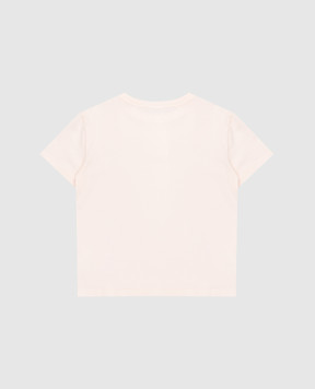 Dolce&Gabbana Children's pink T-shirt with logo L5JTNKG7PKU