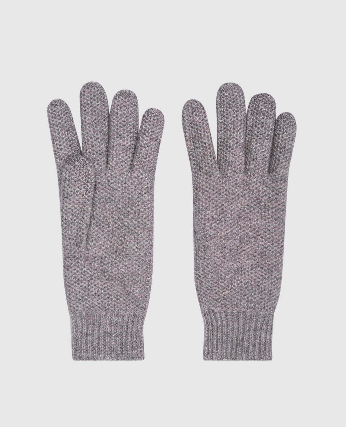 

Gray cashmere gloves Enrico Mandelli, Grey
