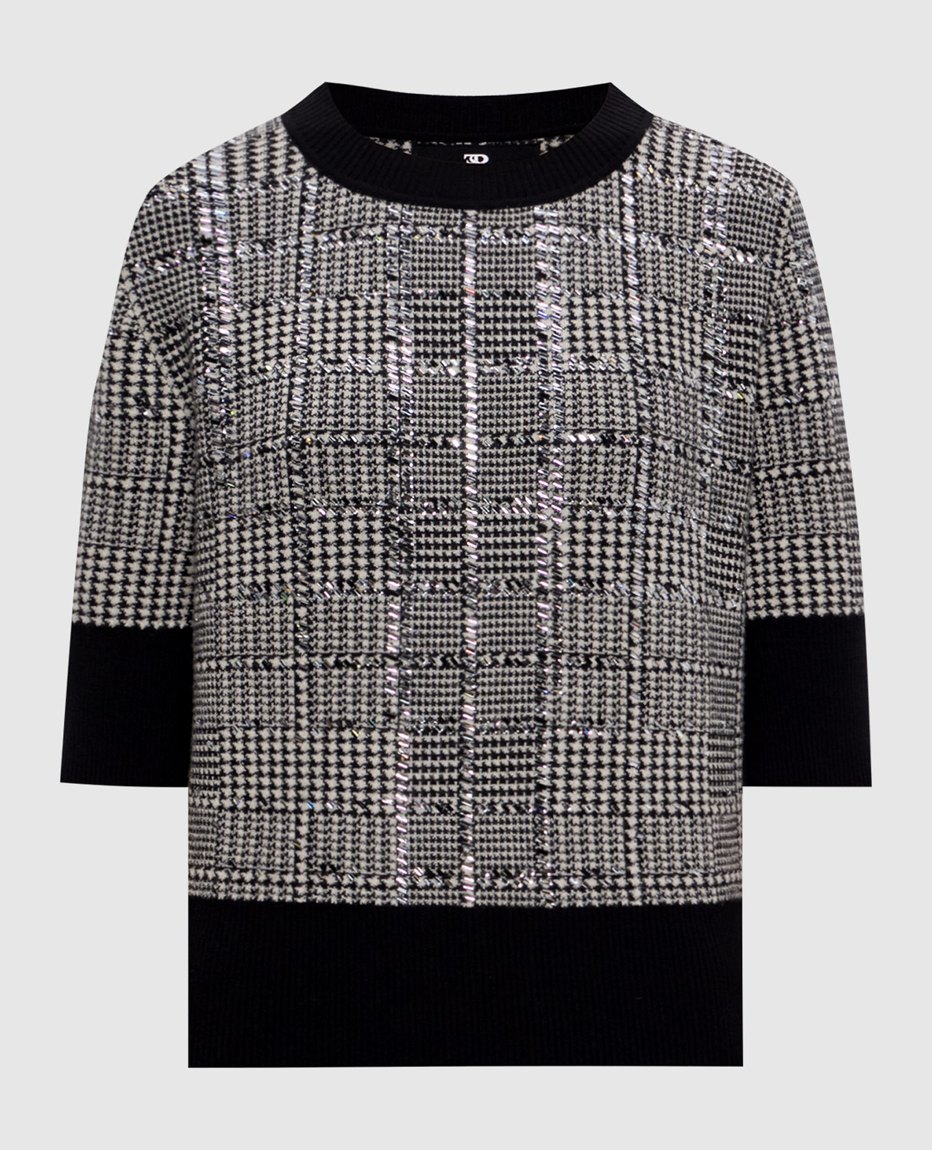 

Crystal-patterned wool jumper Ermanno Scervino, Grey
