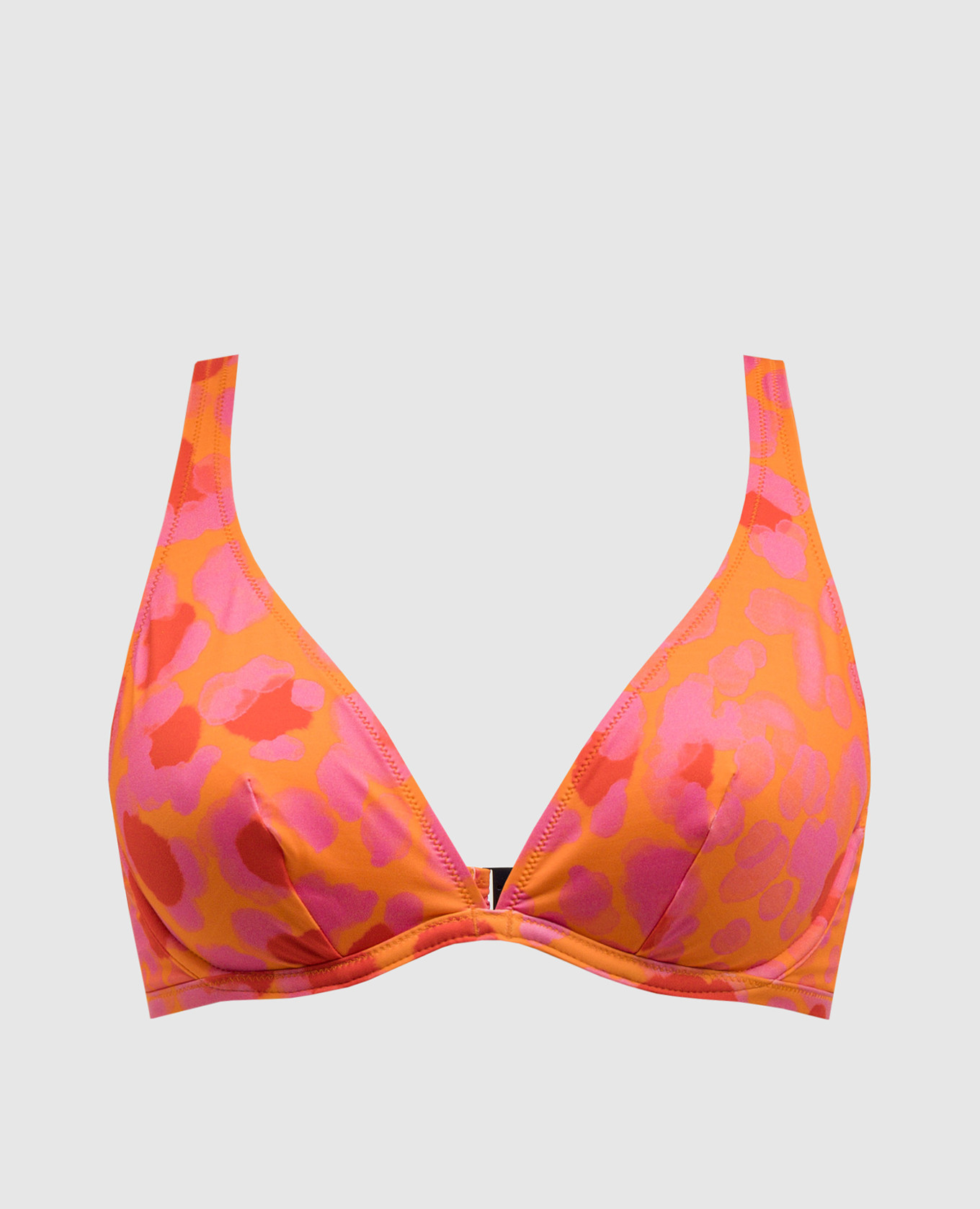Orange animal print swimsuit bodice vilebrequin