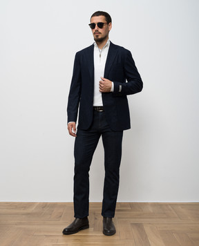 Canali White wool and silk jumper MK02355C1118