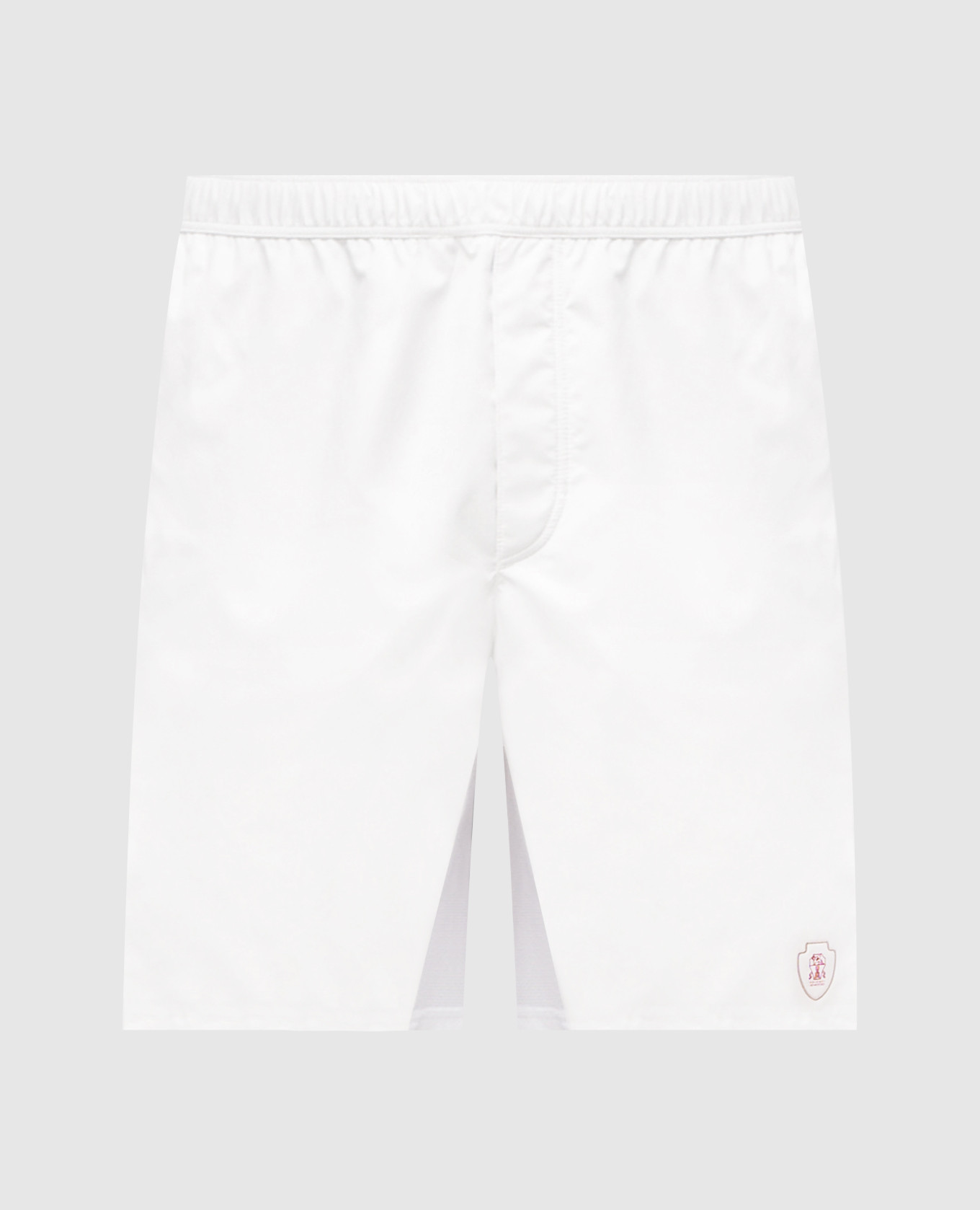 

White shorts with logo emblem Brunello Cucinelli
