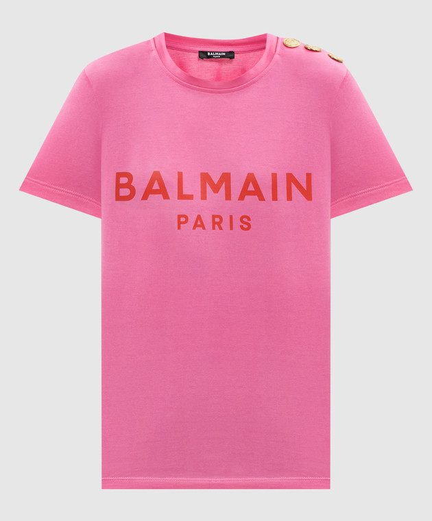 Tシャツ・カットソー BALMAIN Women Tops EF1AB390KB07 0LB Pink BALMAIN: Top woman - Pink | Balmain top EF1AB390KB07 online