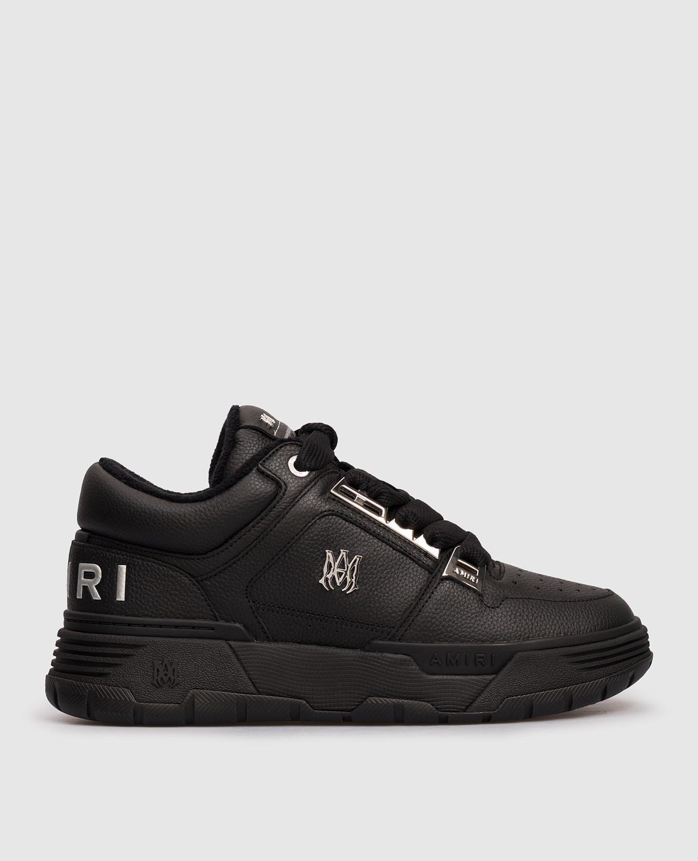 Black leather MA-1 sneakers AMIRI